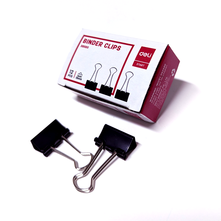 Binder Clips- 19mm(Box Of 12) - 38565