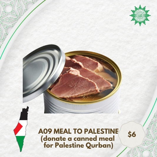 A09 Meal To Palestine (donate a canned meal for Palestine Qurban)