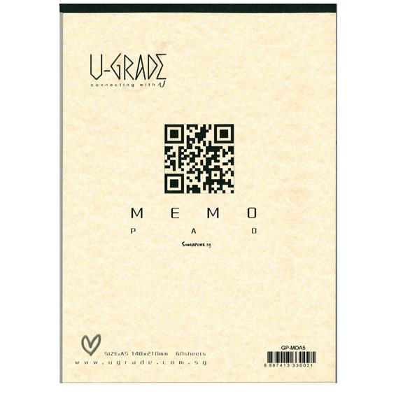 U-Grade Memo Pad A5 (60 Sheets)